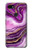 W3896 Purple Marble Gold Streaks Hülle Schutzhülle Taschen und Leder Flip für Google Pixel 3a XL