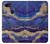 W3906 Navy Blue Purple Marble Hülle Schutzhülle Taschen und Leder Flip für Google Pixel 3 XL