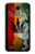 W3890 Reggae Rasta Flag Smoke Hülle Schutzhülle Taschen und Leder Flip für LG K10 (2018), LG K30