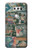 W3909 Vintage Poster Hülle Schutzhülle Taschen und Leder Flip für LG V30, LG V30 Plus, LG V30S ThinQ, LG V35, LG V35 ThinQ