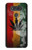 W3890 Reggae Rasta Flag Smoke Hülle Schutzhülle Taschen und Leder Flip für LG V20