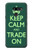 W3862 Keep Calm and Trade On Hülle Schutzhülle Taschen und Leder Flip für LG G8 ThinQ