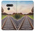 W3866 Railway Straight Train Track Hülle Schutzhülle Taschen und Leder Flip für LG G8 ThinQ