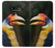 W3876 Colorful Hornbill Hülle Schutzhülle Taschen und Leder Flip für LG G8 ThinQ