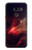 W3897 Red Nebula Space Hülle Schutzhülle Taschen und Leder Flip für LG G8 ThinQ