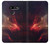 W3897 Red Nebula Space Hülle Schutzhülle Taschen und Leder Flip für LG G8 ThinQ