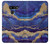 W3906 Navy Blue Purple Marble Hülle Schutzhülle Taschen und Leder Flip für LG G8 ThinQ