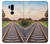 W3866 Railway Straight Train Track Hülle Schutzhülle Taschen und Leder Flip für LG G7 ThinQ