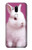 W3870 Cute Baby Bunny Hülle Schutzhülle Taschen und Leder Flip für LG G7 ThinQ