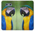 W3888 Macaw Face Bird Hülle Schutzhülle Taschen und Leder Flip für LG G6