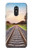 W3866 Railway Straight Train Track Hülle Schutzhülle Taschen und Leder Flip für LG Q Stylo 4, LG Q Stylus