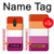 W3887 Lesbian Pride Flag Hülle Schutzhülle Taschen und Leder Flip für LG Q Stylo 4, LG Q Stylus