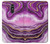 W3896 Purple Marble Gold Streaks Hülle Schutzhülle Taschen und Leder Flip für LG Q Stylo 4, LG Q Stylus