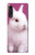 W3870 Cute Baby Bunny Hülle Schutzhülle Taschen und Leder Flip für LG Velvet