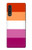 W3887 Lesbian Pride Flag Hülle Schutzhülle Taschen und Leder Flip für LG Velvet