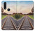 W3866 Railway Straight Train Track Hülle Schutzhülle Taschen und Leder Flip für Motorola One Action (Moto P40 Power)