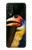 W3876 Colorful Hornbill Hülle Schutzhülle Taschen und Leder Flip für Motorola One Action (Moto P40 Power)