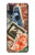 W3900 Stamps Hülle Schutzhülle Taschen und Leder Flip für Motorola One Action (Moto P40 Power)