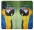 W3888 Macaw Face Bird Hülle Schutzhülle Taschen und Leder Flip für Motorola Moto G (2022)