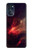 W3897 Red Nebula Space Hülle Schutzhülle Taschen und Leder Flip für Motorola Moto G (2022)