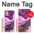 W3896 Purple Marble Gold Streaks Hülle Schutzhülle Taschen und Leder Flip für Motorola Moto G Stylus (2021)