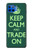 W3862 Keep Calm and Trade On Hülle Schutzhülle Taschen und Leder Flip für Motorola Moto G 5G Plus