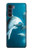 W3878 Dolphin Hülle Schutzhülle Taschen und Leder Flip für Motorola Moto G200 5G