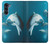 W3878 Dolphin Hülle Schutzhülle Taschen und Leder Flip für Motorola Moto G200 5G