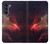 W3897 Red Nebula Space Hülle Schutzhülle Taschen und Leder Flip für Motorola Moto G200 5G