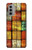 W3861 Colorful Container Block Hülle Schutzhülle Taschen und Leder Flip für Motorola Moto G51 5G
