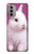 W3870 Cute Baby Bunny Hülle Schutzhülle Taschen und Leder Flip für Motorola Moto G51 5G