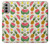 W3883 Fruit Pattern Hülle Schutzhülle Taschen und Leder Flip für Motorola Moto G51 5G