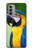 W3888 Macaw Face Bird Hülle Schutzhülle Taschen und Leder Flip für Motorola Moto G51 5G