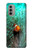 W3893 Ocellaris clownfish Hülle Schutzhülle Taschen und Leder Flip für Motorola Moto G51 5G