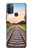 W3866 Railway Straight Train Track Hülle Schutzhülle Taschen und Leder Flip für Motorola Moto G50