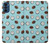 W3860 Coconut Dot Pattern Hülle Schutzhülle Taschen und Leder Flip für Motorola Moto G41