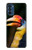 W3876 Colorful Hornbill Hülle Schutzhülle Taschen und Leder Flip für Motorola Moto G41