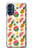 W3883 Fruit Pattern Hülle Schutzhülle Taschen und Leder Flip für Motorola Moto G41