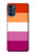 W3887 Lesbian Pride Flag Hülle Schutzhülle Taschen und Leder Flip für Motorola Moto G41