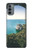 W3865 Europe Duino Beach Italy Hülle Schutzhülle Taschen und Leder Flip für Motorola Moto G31