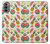 W3883 Fruit Pattern Hülle Schutzhülle Taschen und Leder Flip für Motorola Moto G31