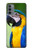 W3888 Macaw Face Bird Hülle Schutzhülle Taschen und Leder Flip für Motorola Moto G31