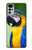 W3888 Macaw Face Bird Hülle Schutzhülle Taschen und Leder Flip für Motorola Moto G22