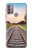 W3866 Railway Straight Train Track Hülle Schutzhülle Taschen und Leder Flip für Motorola Moto G30, G20, G10
