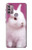W3870 Cute Baby Bunny Hülle Schutzhülle Taschen und Leder Flip für Motorola Moto G30, G20, G10