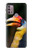 W3876 Colorful Hornbill Hülle Schutzhülle Taschen und Leder Flip für Motorola Moto G30, G20, G10