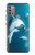 W3878 Dolphin Hülle Schutzhülle Taschen und Leder Flip für Motorola Moto G30, G20, G10