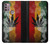 W3890 Reggae Rasta Flag Smoke Hülle Schutzhülle Taschen und Leder Flip für Motorola Moto G30, G20, G10