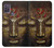 W3874 Buddha Face Ohm Symbol Hülle Schutzhülle Taschen und Leder Flip für Motorola Moto G10 Power