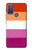 W3887 Lesbian Pride Flag Hülle Schutzhülle Taschen und Leder Flip für Motorola Moto G10 Power
